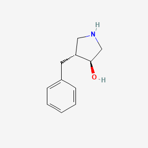 molecular formula C11H15NO B3049699 (3S,4R)-4-benzylpyrrolidin-3-ol CAS No. 215922-83-1