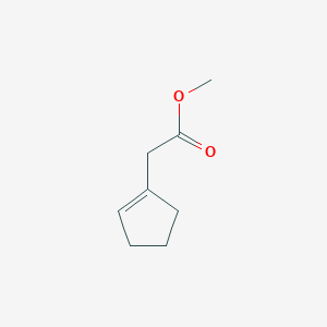 molecular formula C8H12O2 B3049703 methyl 2-(cyclopent-1-en-1-yl)acetate CAS No. 21622-07-1