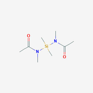 molecular formula C8H18N2O2Si B3049708 N-[[acetyl(methyl)amino]-dimethylsilyl]-N-methylacetamide CAS No. 21654-66-0