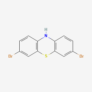 molecular formula C12H7Br2NS B3049710 3,7-dibromo-10H-phenothiazine CAS No. 21667-32-3