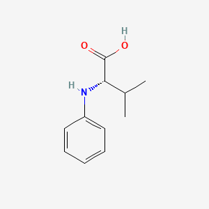 molecular formula C11H15NO2 B3049712 N-phenylvaline CAS No. 21671-21-6