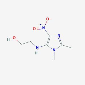 2-[(2,3-Dimethyl-5-nitroimidazol-4-yl)amino]ethanol