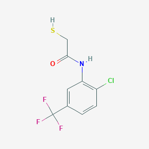 N-[2-chloro-5-(trifluoromethyl)phenyl]-2-sulfanylacetamide