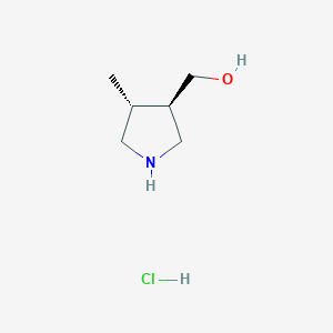 [(3R,4R)-4-methylpyrrolidin-3-yl]methanol hydrochloride