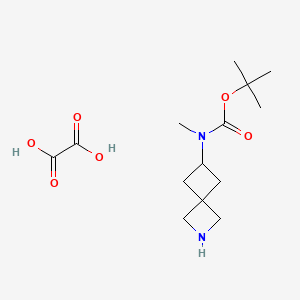 molecular formula C14H24N2O6 B3049724 tert-Butyl methyl(2-azaspiro[3.3]heptan-6-yl)carbamate oxalate CAS No. 2173991-65-4