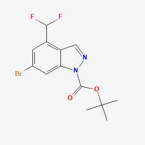molecular formula C13H13BrF2N2O2 B3049727 Tert-butyl 6-bromo-4-(difluoromethyl)-1h-indazole-1-carboxylate CAS No. 2173991-81-4