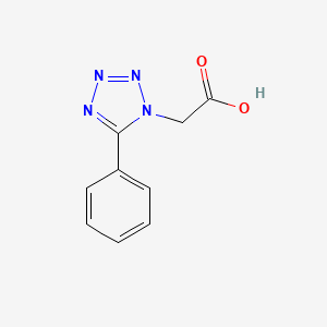 molecular formula C9H8N4O2 B3049733 2-(5-phenyltetrazol-1-yl)acetic Acid CAS No. 21743-58-8