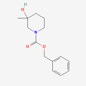 molecular formula C14H19NO3 B3049741 Benzyl 3-hydroxy-3-methylpiperidine-1-carboxylate CAS No. 217795-83-0