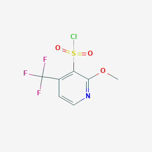 molecular formula C7H5ClF3NO3S B3049775 2-Methoxy-4-(trifluoromethyl)pyridine-3-sulfonyl chloride CAS No. 219715-41-0