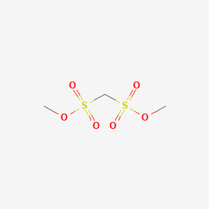 molecular formula C3H8O6S2 B3049801 Dimethyl methanedisulfonate CAS No. 22063-28-1