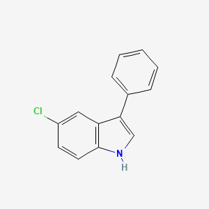 molecular formula C14H10ClN B3049803 5-chloro-3-phenyl-1H-indole CAS No. 22072-89-5