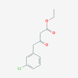 molecular formula C12H13ClO3 B3049817 Ethyl 4-(3-chlorophenyl)-3-oxobutanoate CAS No. 221122-22-1