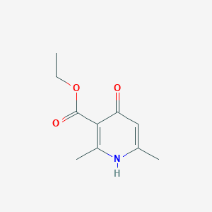 molecular formula C10H13NO3 B3049835 Ethyl 4-hydroxy-2,6-dimethylpyridine-3-carboxylate CAS No. 22192-02-5