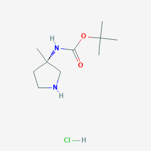 (S)-tert-Butyl (3-methylpyrrolidin-3-yl)carbamate hydrochloride
