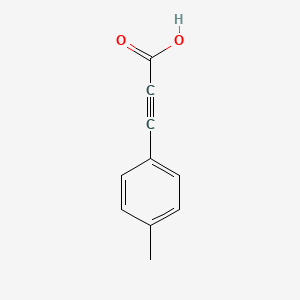 molecular formula C10H8O2 B3049847 3-(4-Methylphenyl)prop-2-ynoic acid CAS No. 2227-58-9