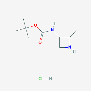 tert-butyl N-(2-methylazetidin-3-yl)carbamate hydrochloride