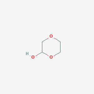 molecular formula C4H8O3 B3049868 1,4-Dioxan-2-ol CAS No. 22347-47-3