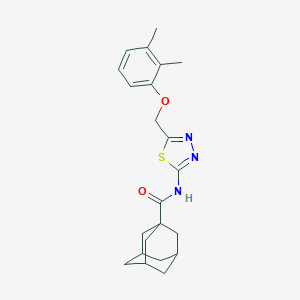 molecular formula C22H27N3O2S B304988 N-[5-[(2,3-dimethylphenoxy)methyl]-1,3,4-thiadiazol-2-yl]adamantane-1-carboxamide 