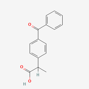 molecular formula C16H14O3 B3049883 2-(4-Benzoylphenyl)propanoic acid CAS No. 22410-97-5