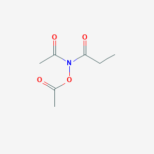 molecular formula C7H11NO4 B3049891 N-acetoxy-N-acetylpropionamide CAS No. 22427-07-2