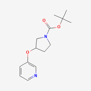 molecular formula C14H20N2O3 B3049911 tert-Butyl 3-(pyridin-3-yloxy)pyrrolidine-1-carboxylate CAS No. 224818-73-9