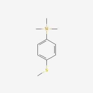 molecular formula C10H16SSi B3049917 Benzene,1-(methylthio)-4-(trimethylsilyl)- CAS No. 22515-25-9