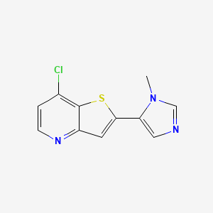 7-chloro-2-(1-methyl-1H-imidazol-5-yl)thieno[3,2-b]pyridine
