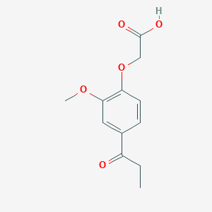 (2-Methoxy-4-propionylphenoxy)acetic acid