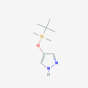 4-{[tert-Butyl(dimethyl)silyl]oxy}-1H-pyrazole