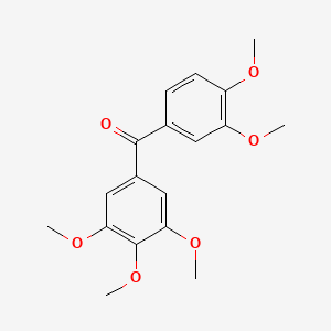 molecular formula C18H20O6 B3049948 3,3',4,4',5-五甲氧基二苯甲酮 CAS No. 22699-97-4