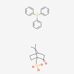 Sulfonium, triphenyl-, 7,7-dimethyl-2-oxobicyclo[2.2.1]heptane-1-methanesulfonate (1:1)