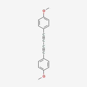 molecular formula C18H14O2 B3049961 Benzene, 1,1'-(1,3-butadiyne-1,4-diyl)bis[4-methoxy- CAS No. 22779-05-1