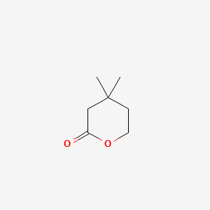 molecular formula C7H12O2 B3049965 4,4-dimethyltetrahydro-2H-pyran-2-one CAS No. 22791-80-6