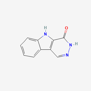 molecular formula C10H7N3O B3049969 5H-Pyridazino[4,5-b]indol-4-ol CAS No. 22814-13-7