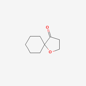 molecular formula C9H14O2 B3049992 1-Oxaspiro[4.5]decan-4-one CAS No. 22929-53-9