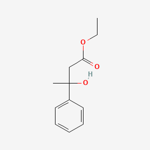 molecular formula C12H16O3 B3049993 Ethyl 3-hydroxy-3-phenylbutanoate CAS No. 2293-60-9