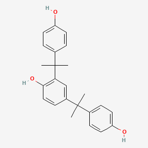 molecular formula C24H26O3 B3050009 Phenol, 2,4-bis[1-(4-hydroxyphenyl)-1-methylethyl]- CAS No. 2300-15-4