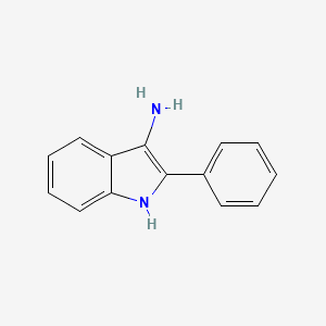 molecular formula C14H12N2 B3050012 2-phenyl-1H-indol-3-amine CAS No. 23041-45-4