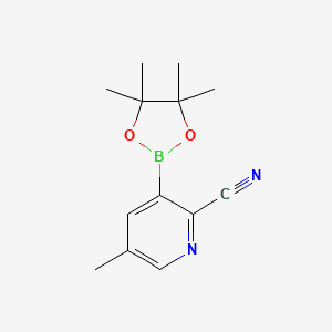 5-Methyl-3-(tetramethyl-1,3,2-dioxaborolan-2-yl)pyridine-2-carbonitrile