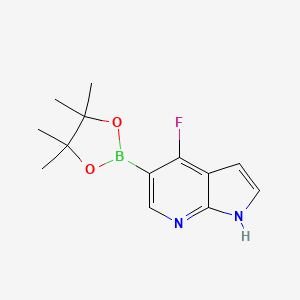 4-fluoro-5-(tetramethyl-1,3,2-dioxaborolan-2-yl)-1H-pyrrolo[2,3-b]pyridine