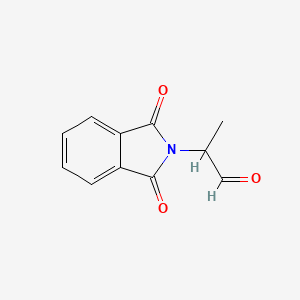 molecular formula C11H9NO3 B3050025 Phthalimide, N-(1-formylethyl)- CAS No. 23101-87-3