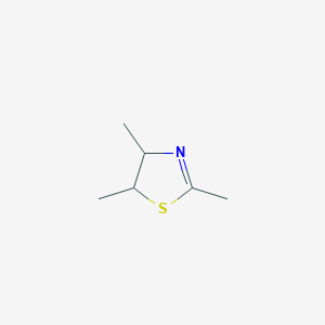 molecular formula C6H11NS B3050044 Thiazole, 4,5-dihydro-2,4,5-trimethyl-, (4R,5S)-rel- CAS No. 23236-43-3