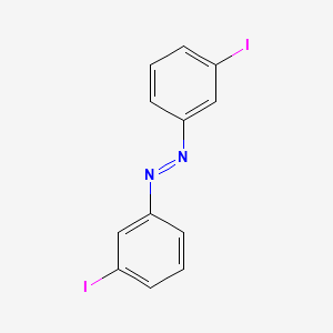 molecular formula C12H8I2N2 B3050053 Diazene, 1,2-bis(3-iodophenyl)- CAS No. 23377-21-1