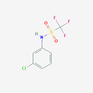 molecular formula C7H5ClF3NO2S B3050055 N-(3-chlorophenyl)-1,1,1-trifluoromethanesulfonamide CAS No. 23384-03-4