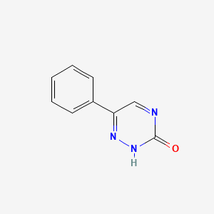 molecular formula C9H7N3O B3050063 6-Phenyl-1,2,4-triazin-3(2H)-one CAS No. 23448-86-4