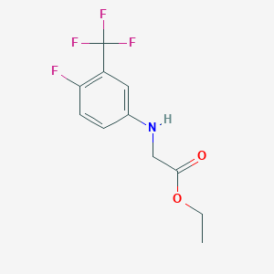 Ethyl 2-([4-fluoro-3-(trifluoromethyl)phenyl]amino)acetate