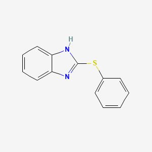 molecular formula C13H10N2S B3050088 1H-Benzimidazole, 2-(phenylthio)- CAS No. 2360-29-4