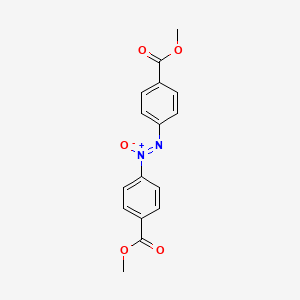 molecular formula C16H14N2O5 B3050099 Benzoic acid, 4,4'-azoxybis-, dimethyl ester CAS No. 23663-92-5