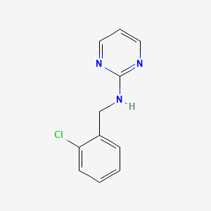 molecular formula C11H10ClN3 B3050102 N-(2-Chlorobenzyl)pyrimidin-2-amine CAS No. 23676-58-6