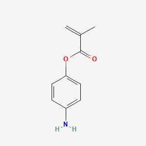 molecular formula C10H11NO2 B3050104 2-Propenoic acid, 2-methyl-, 4-aminophenyl ester CAS No. 23679-72-3